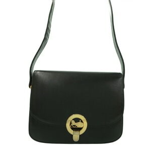Celine Carriage Buckle Leather Shoulder Bag